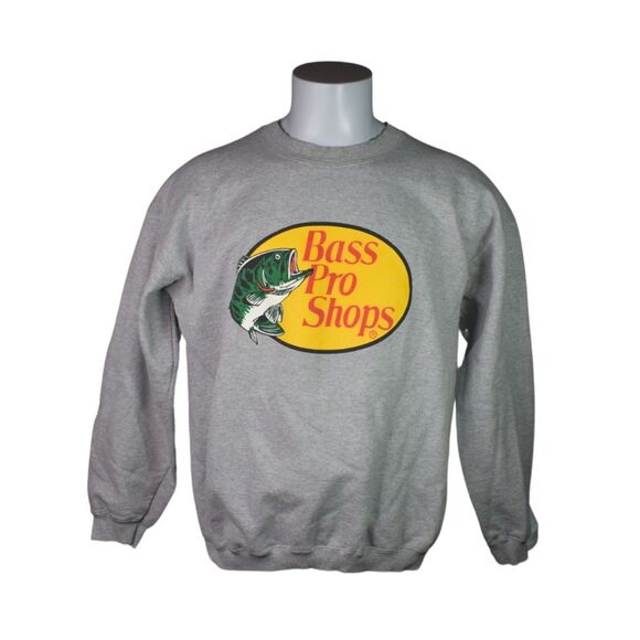 Bass Pro Shops Other - Bass Pro Shops Crewneck Sweatshirt Gray Outdoors Mens Large